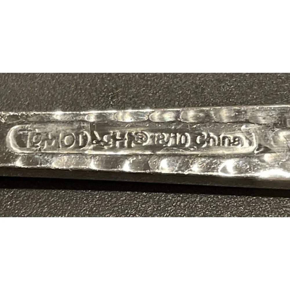 Tomodachi‎ Hampton 18/10 Ella Stainless Steel Hammered Set Of 5 Dinner Knifes